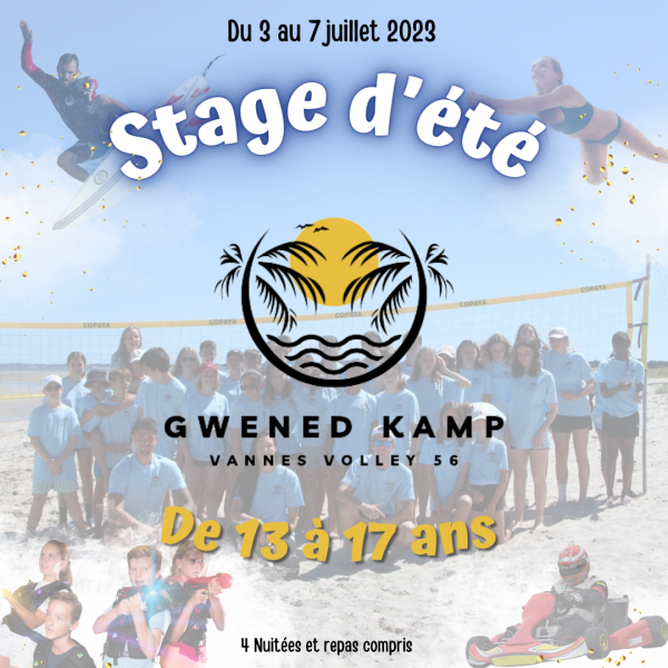 Stage GWENED KAMP 5jrs