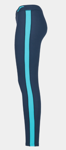 Legging long femme bleu marine et turquoise VV56 2025 – Image 3